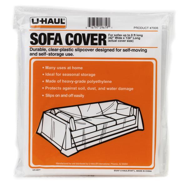 Skywin Furniture Covers for Moving - 2 Pack, 101x75x50 Large Sofa Couch  Storage Bag & Plastic Couch Cover Dust Protector for Furniture Covering  Wrap